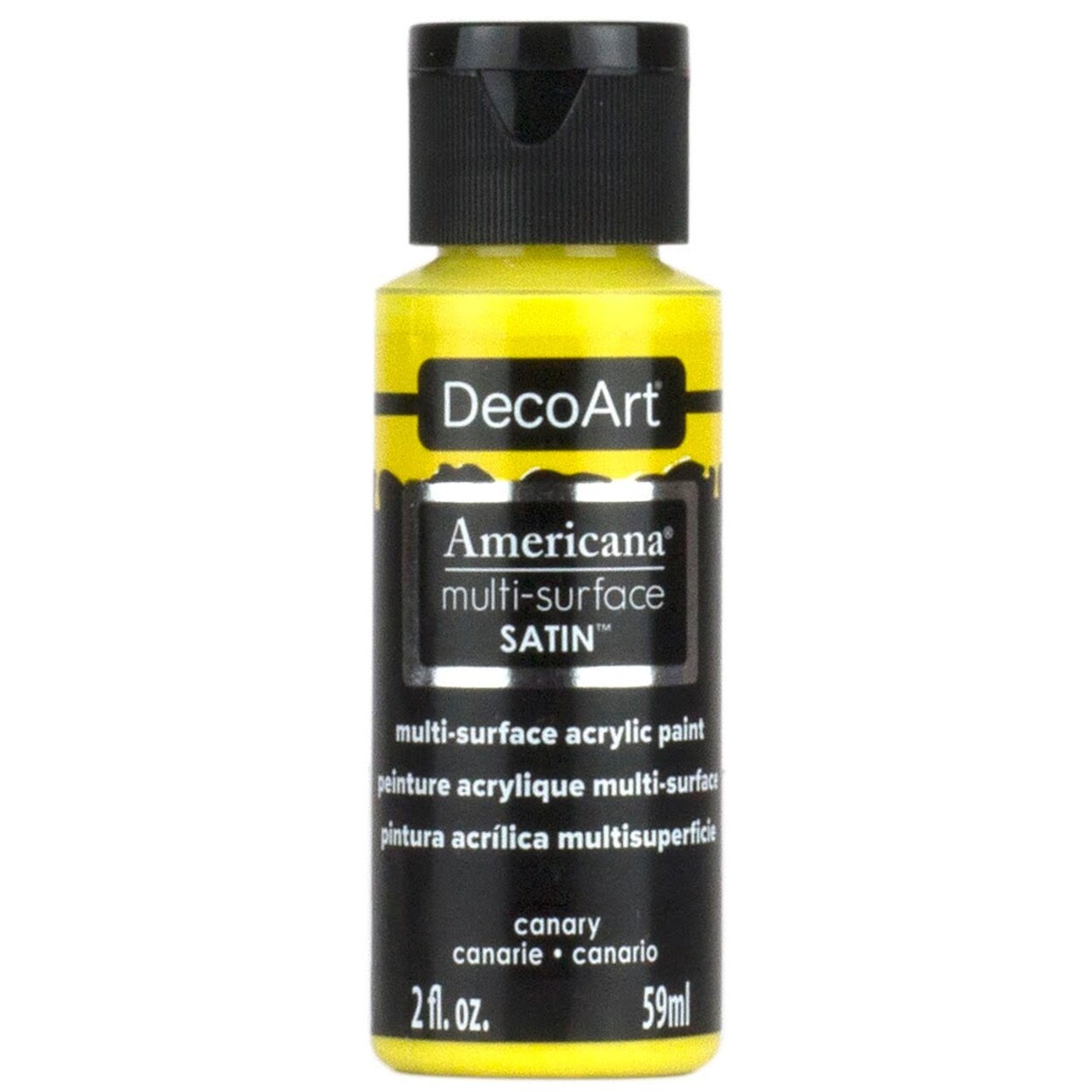 Americana Premium Multi-Surface Satin Finish Acrylics 2oz -for Wood, Metal, Glass, Ceramics, Fabric, Paper, Terra Cotta, Most Plastics and More